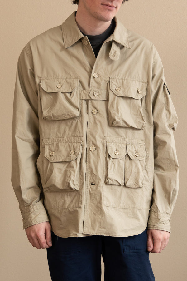 Engineered Garments Explorer Shirt Jacket | Khaki Cotton Duracloth ...