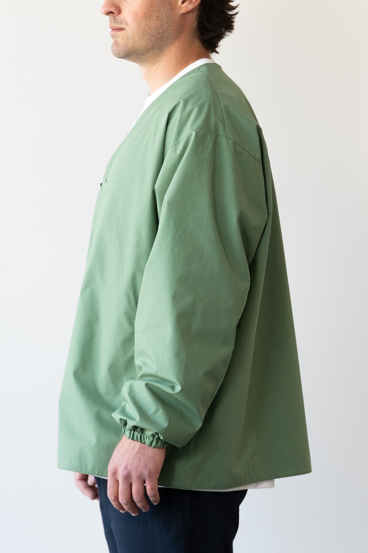 Nanamica Cardigan | Green | Canoe Club