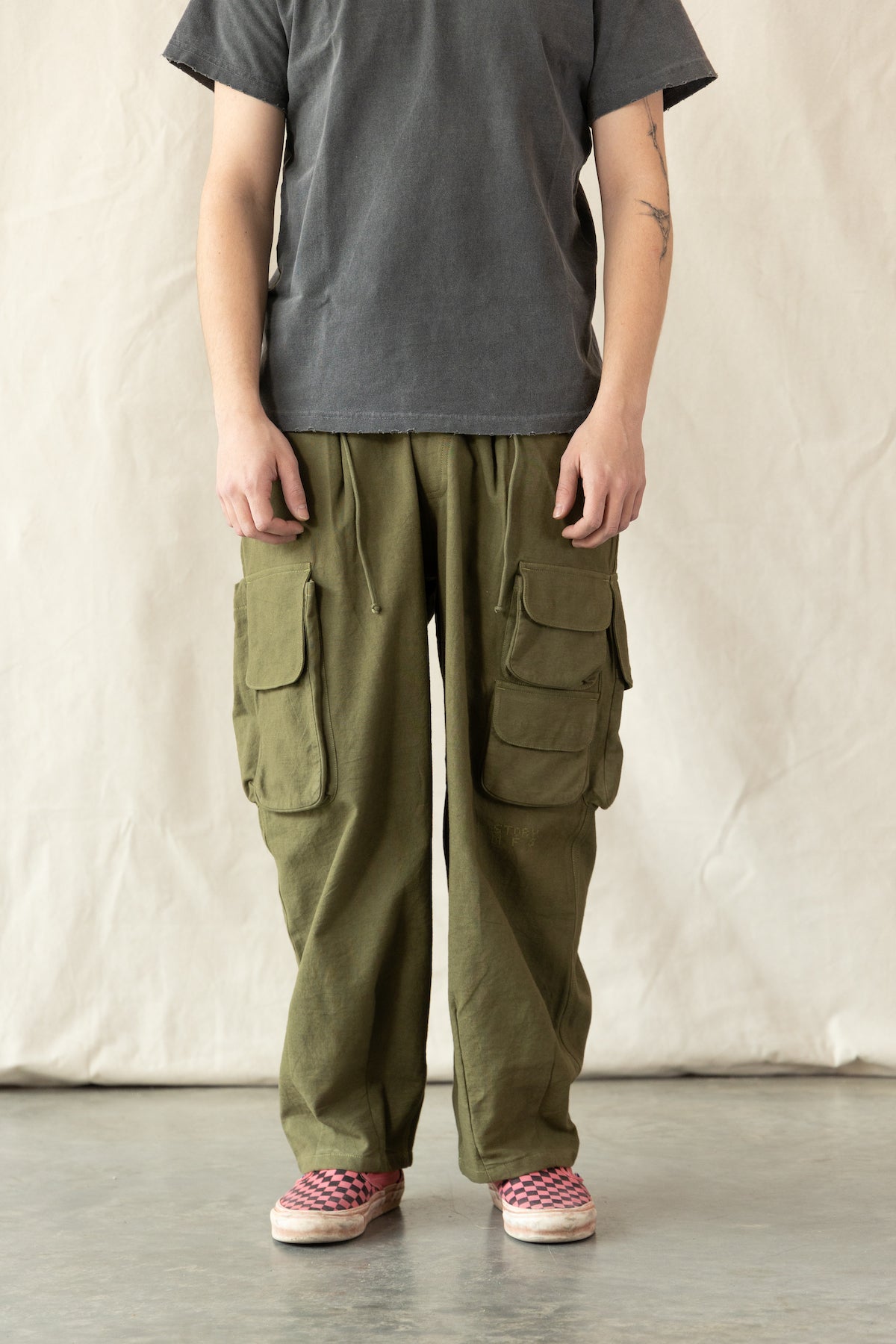 story mfg forager pants カーゴパンツ 白-