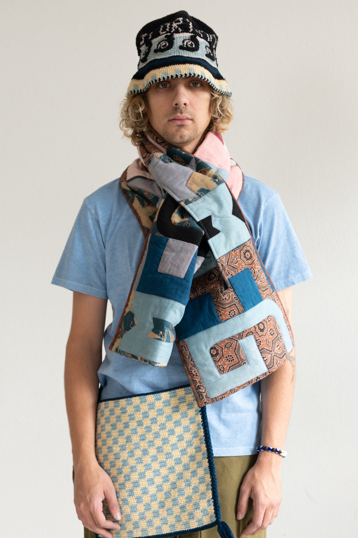 Story Mfg. Puffer Scarf | Star Scraps Patchwork | Canoe Club