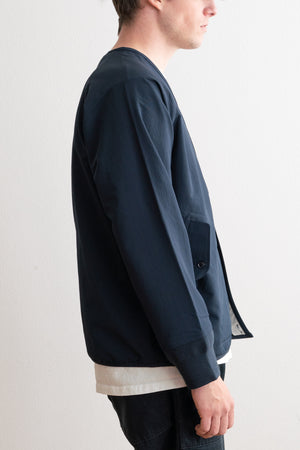 nanamica ALPHADRY Cardigan | Navy | Canoe Club