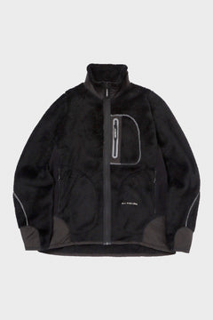 And Wander High Loft Fleece Jacket | Black | Canoe Club