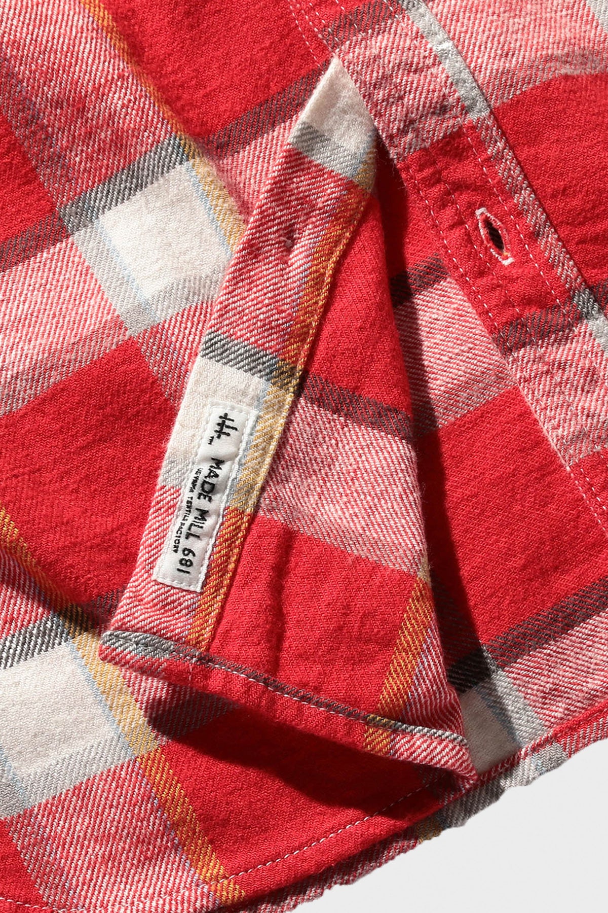 Work Vintage-Like Flannel Shaggy - Red Check