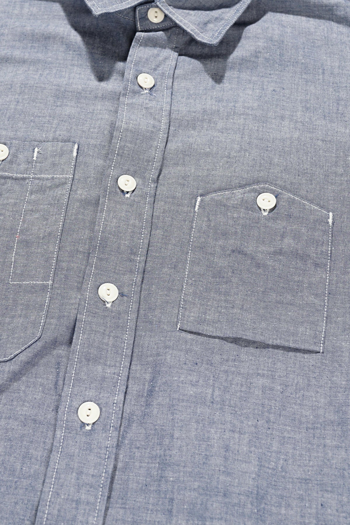 Engineered Garments Work Shirt | Lt Blue Cotton Chambray | Canoe Club