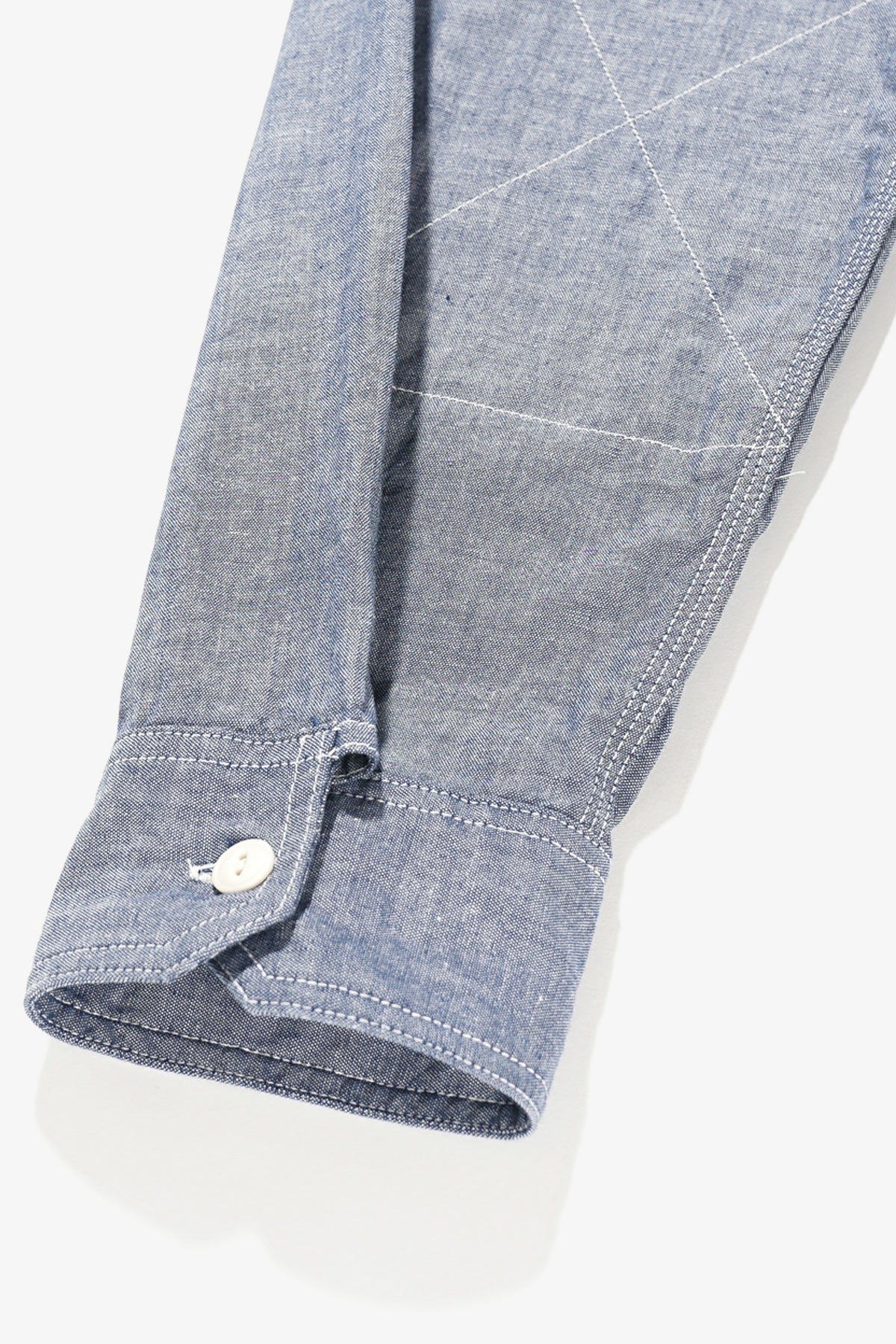 Engineered Garments Work Shirt | Lt Blue Cotton Chambray | Canoe Club