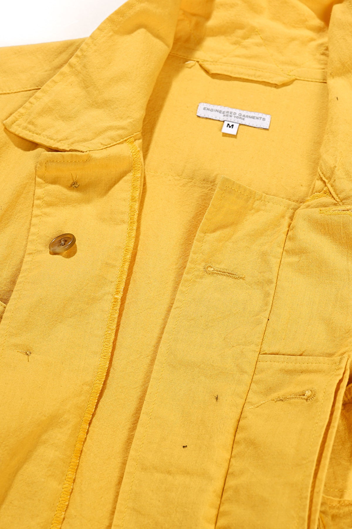 Engineered Garments Jungle Fatigue Jacket | Yellow Cotton Sheeting | Canoe  Club