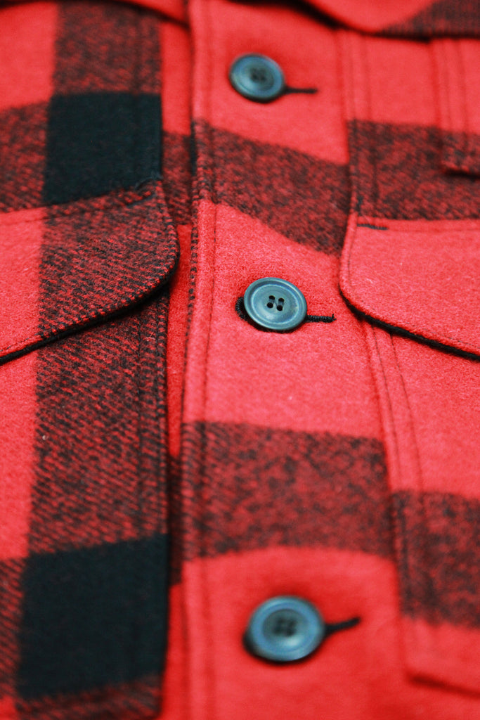 Filson Lined Wool Packer Coat | Red, Black Plaid | Canoe Club