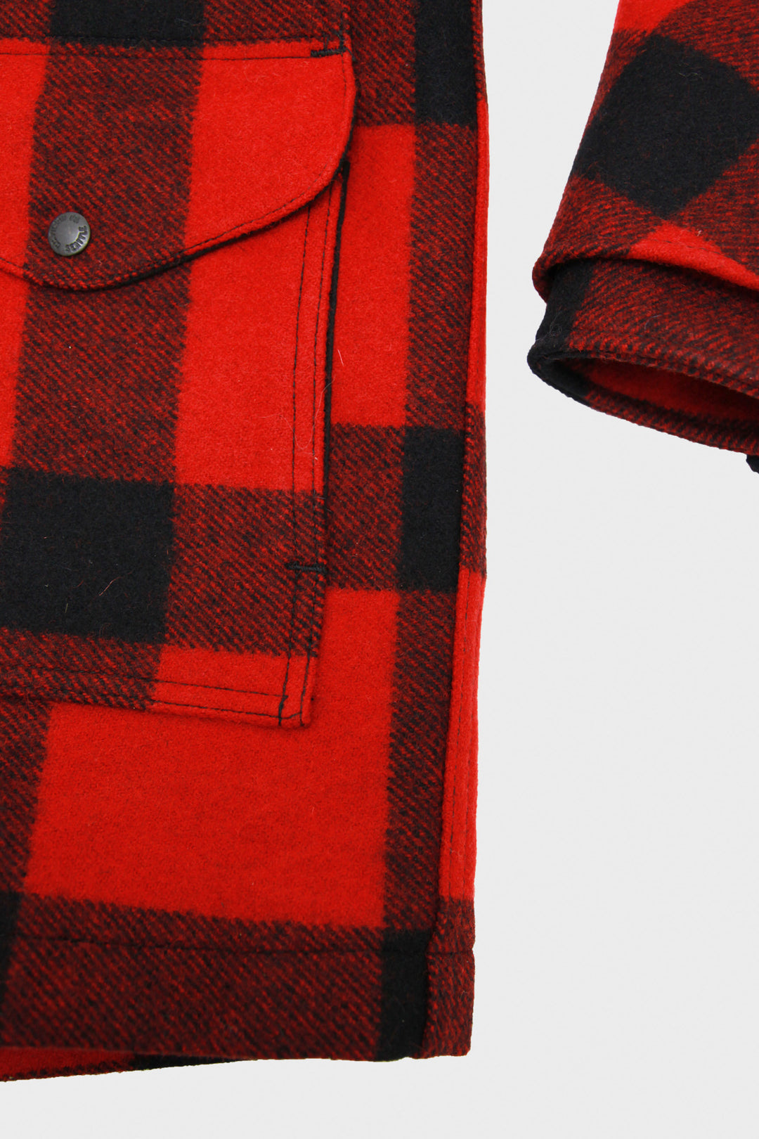 Filson Lined Wool Packer Coat | Red, Black Plaid | Canoe Club