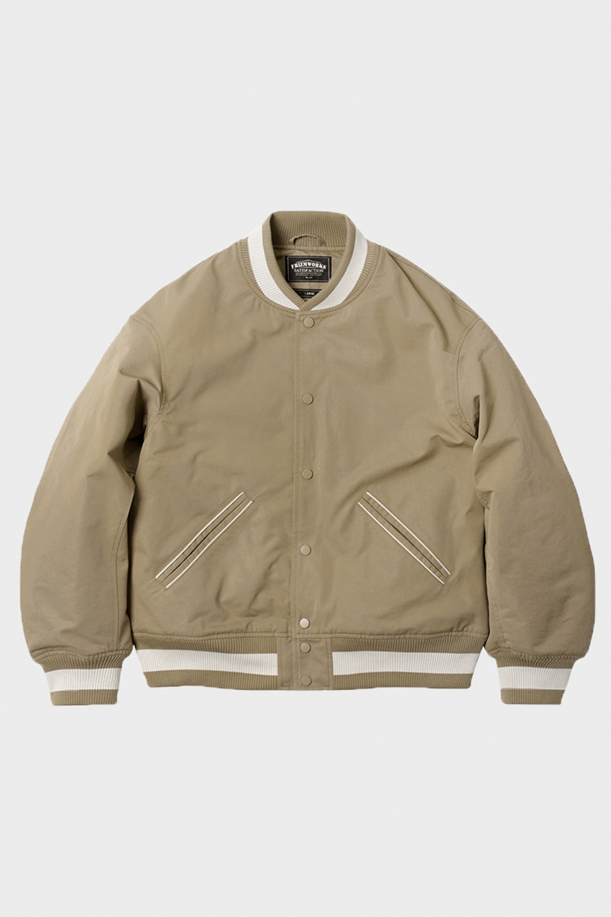 Frizmworks Calvary Twill Varsity Jacket | Beige | Canoe Club