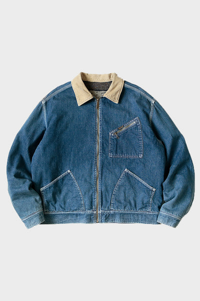 Kapital 11.5oz Denim BONE Lining Reversible ZIP-UP Work Jacket