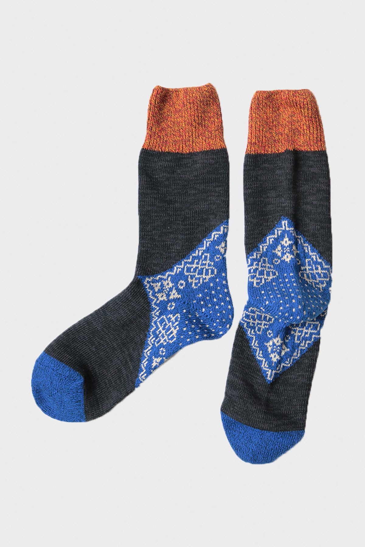 96 Yarns HEEL BANDANA Socks - Blue