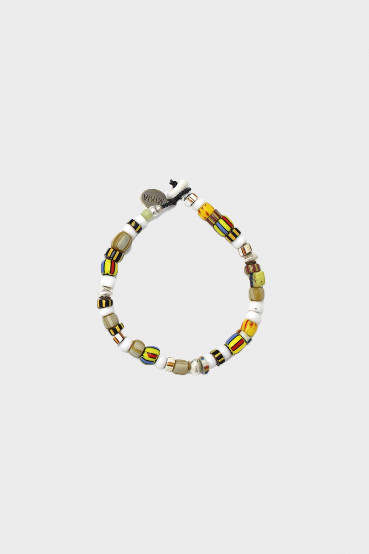 Trade Beads Bracelet - Yellow Chevron