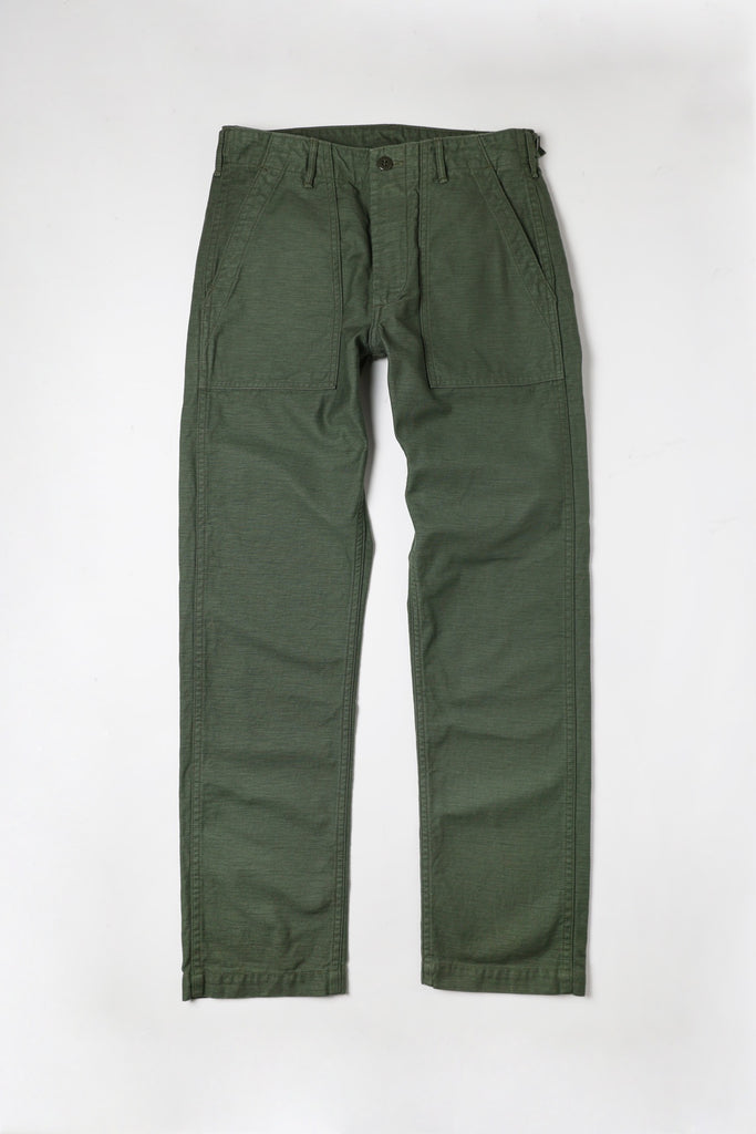 Engineered Garments Fatigue Pant Olive Cotton Herringbone Twill