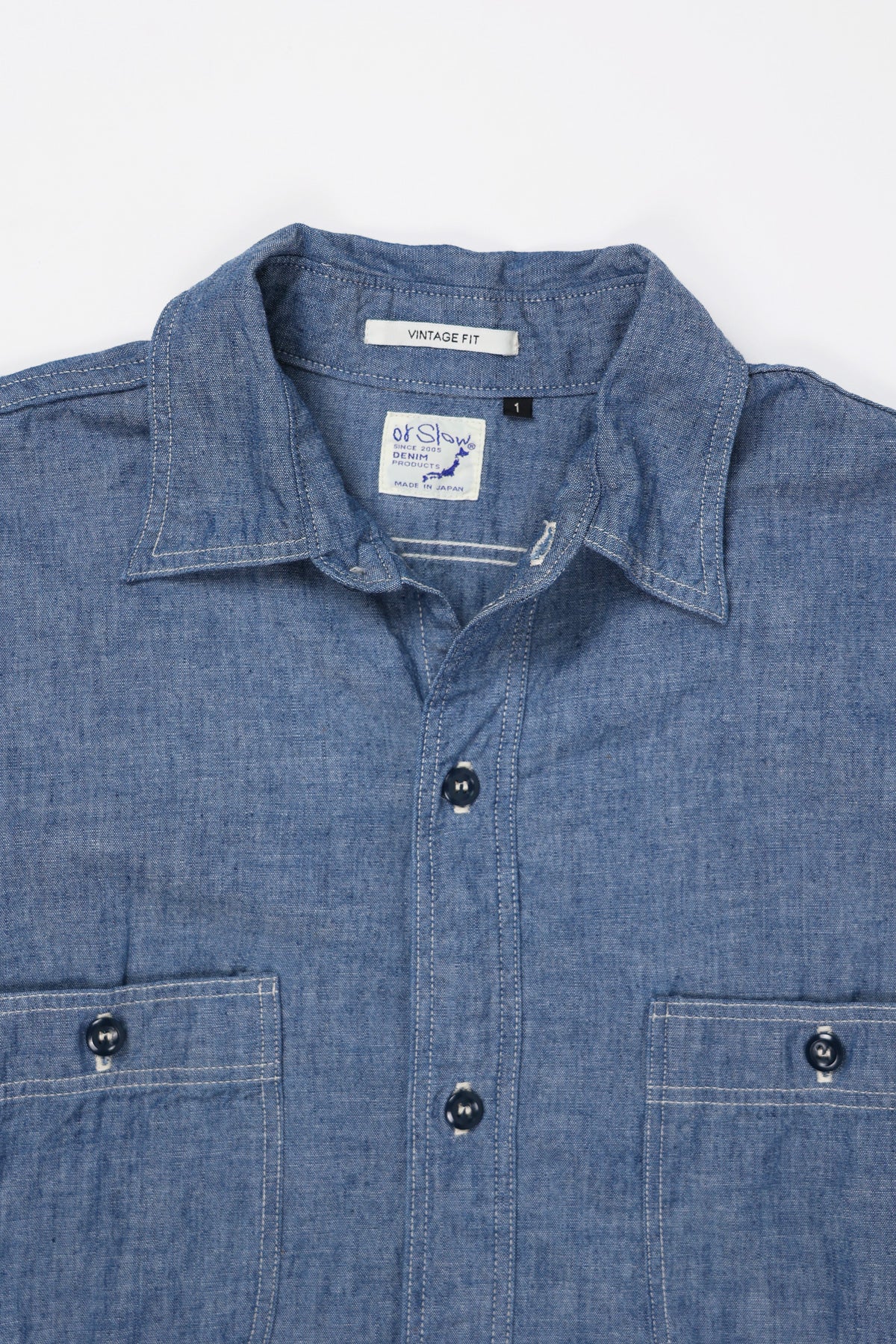 Vintage Fit Work Shirt - Chambray - Canoe Club