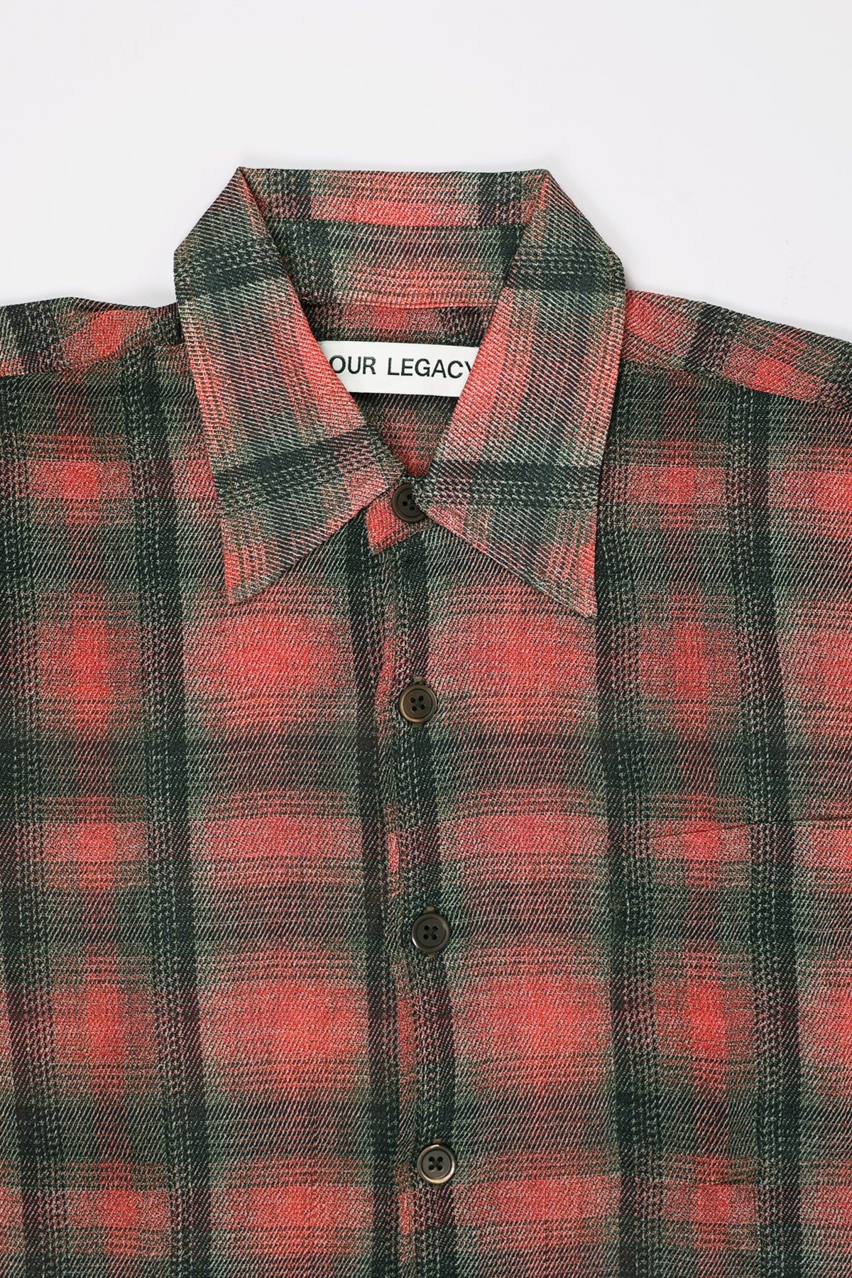 Our Legacy Borrowed Shirt | Big Lumbercheck Print | Canoe Club