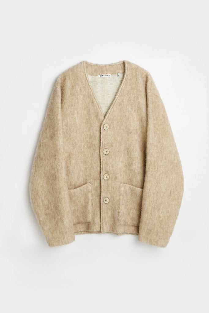 Cardigan - Antique White Mohair