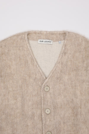 Our Legacy Cardigan | Antique White Mohair | Canoe Club