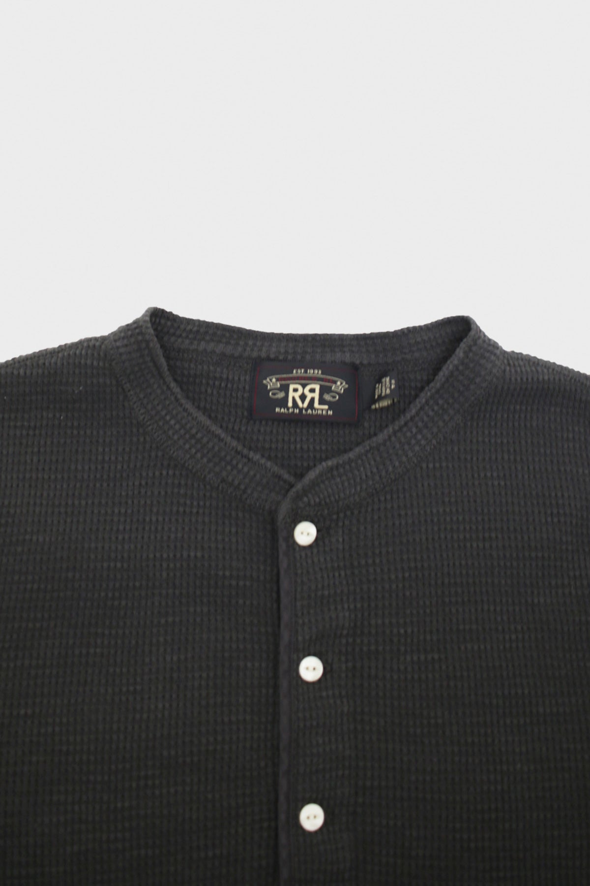 rrl waffle knit henley