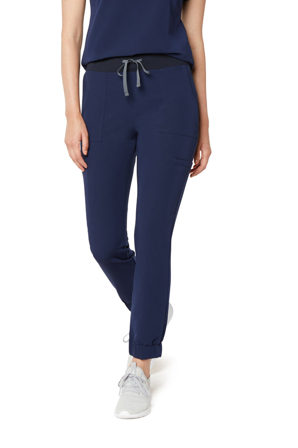 Women's Jogger Scrub Pant - Navy Blue – Body Intelligence