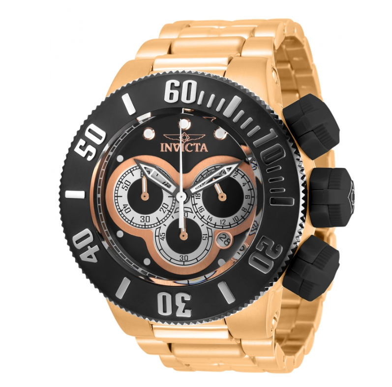 Invicta Subaqua Sea Dragon Men's 52mm Rose Gold Chronograph Caps Watch 31543