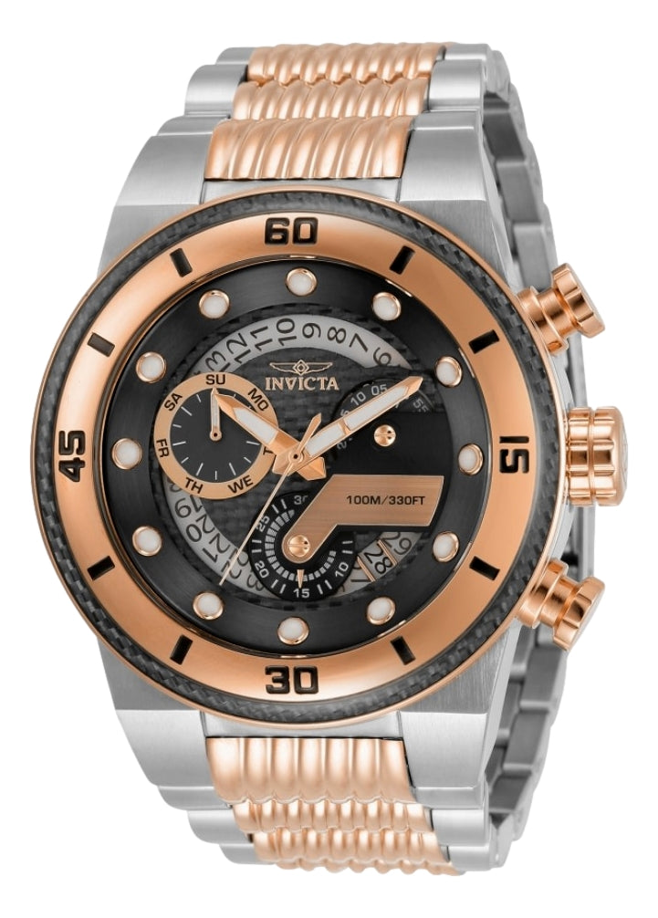 Invicta S1 Rally Men's 51mm Rose Gold Carbon Fiber Swiss Chronograph Watch 33285-Klawk Watches