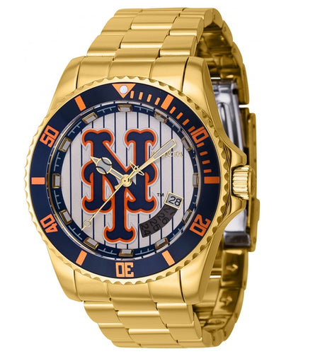 Invicta MLB New York Mets Men's 47mm Limited Stainless Quartz 