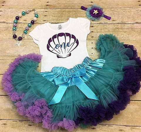 mermaid baby girl outfit