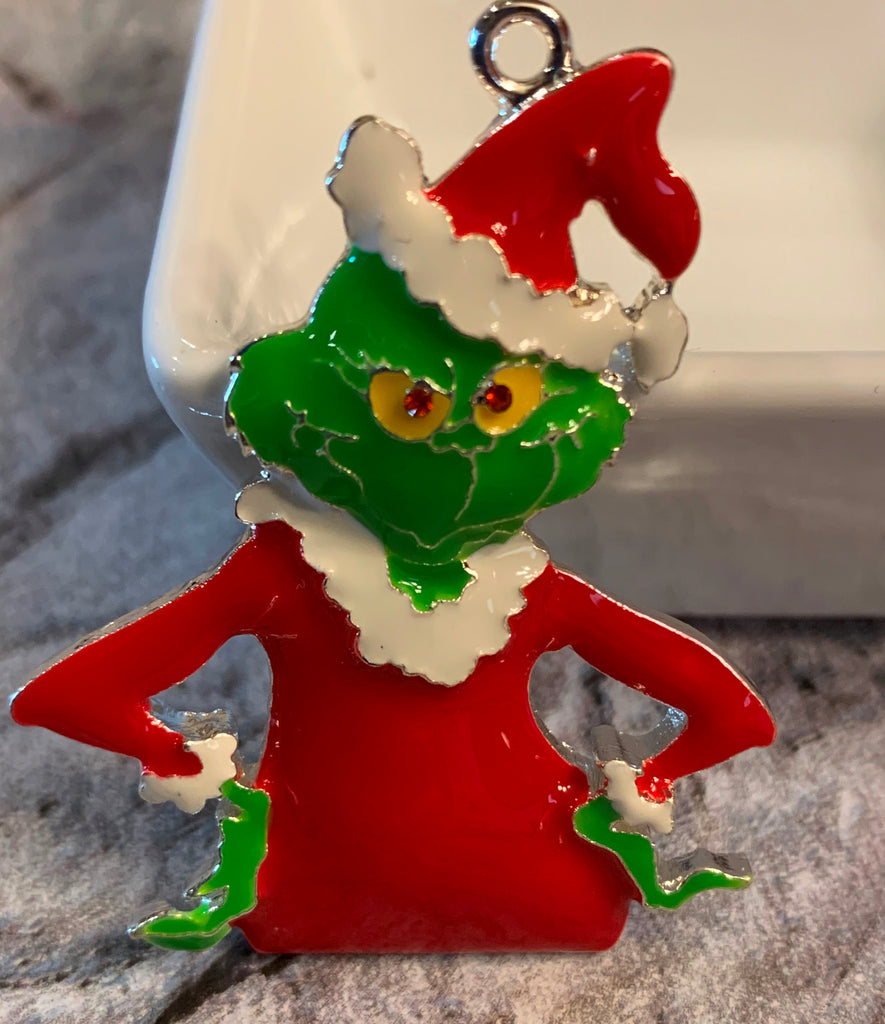 Grinch in Santa Suit Pendant – Keepsake Konnections