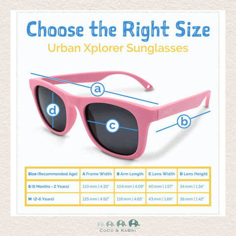 Jan & Jul Sunglass Size Chart