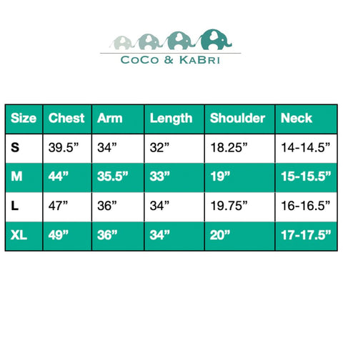 Mens Shirt Size Chart