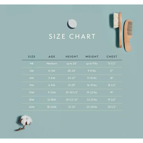Petit Lem Baby Size Chart
