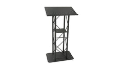 METAL TRUSS LECTERN 4 POST STRAIGHT. BLACK