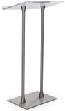 Contemporary Acrylic Top with Steel Poles Podium