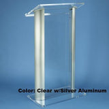 Contemporary Acrylic and Aluminum Podium SN3080 Alumacrylic