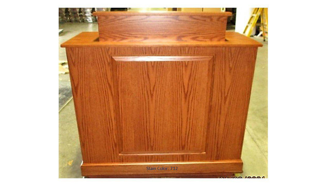 Handcrafted Solid Hardwood Lectern Colonial-Front 712-Handcrafted Solid Hardwood Pulpits, Podiums and Lecterns-Podiums Direct