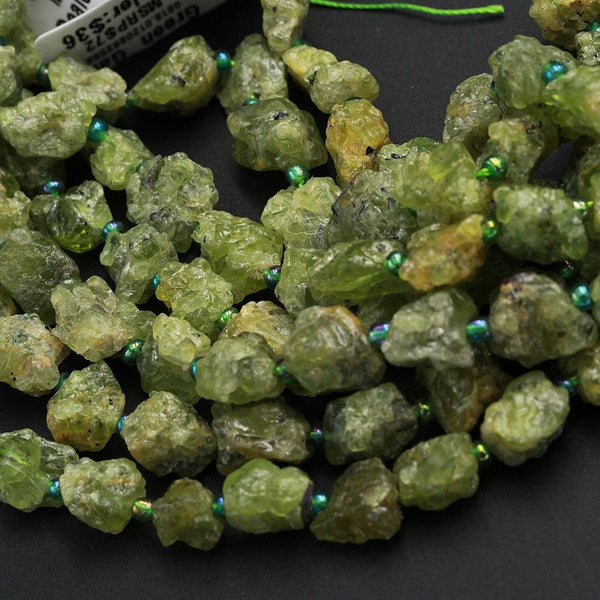 Raw Rough Natural Green Garnet Nugget 