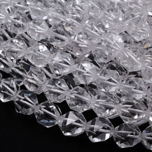 大注目】 よろづやショップGemAbyss Beads Gemstone Strand Natural Crystal Quartz Clear  Crystal Quar その他インテリア雑貨、小物