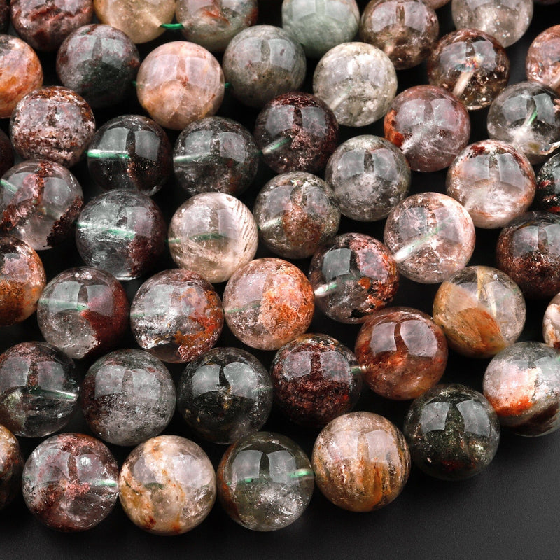 Natural Amphibole Phantom Quartz Beads | Gemstone Wholesale – Intrinsic ...