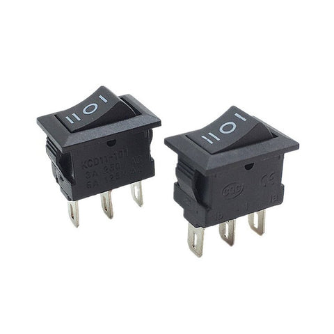 Mini interruttore a bilanciere on/off SPST AC 250V 3A 2 Pin