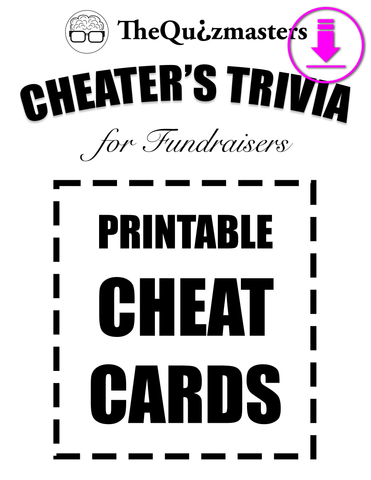 Free Trivia Cheats for Fundraiser Trivia Events. What are some examples of trivia cheats?