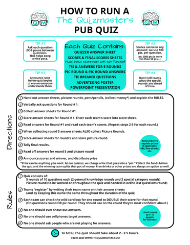 Free Printable Guide: How to Run Trivia – TheQuizmasters