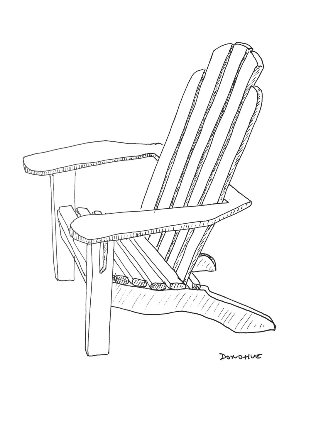 Fourth Of July Adirondack Chairs Donohue Drawing Eat Draw Repeat