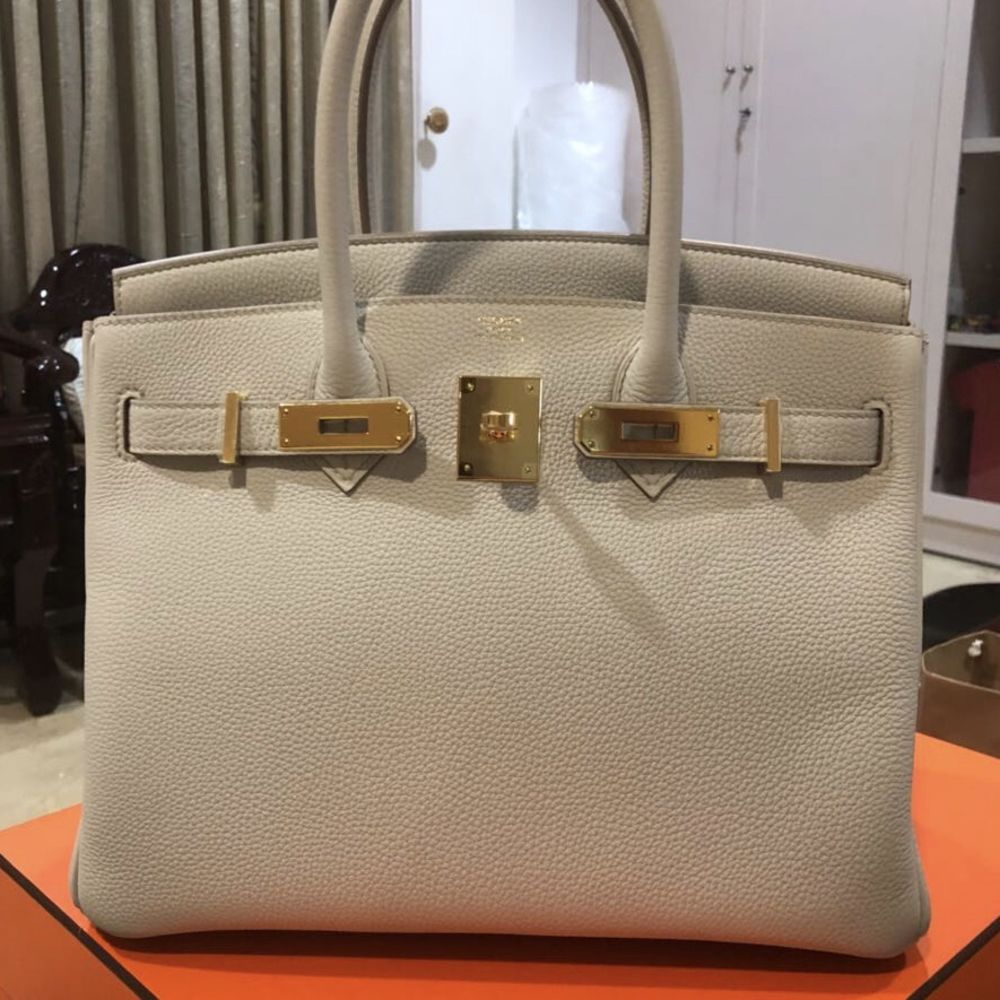 Hermès Birkin 30 Beton Togo Gold Hardware GHW — The French Hunter