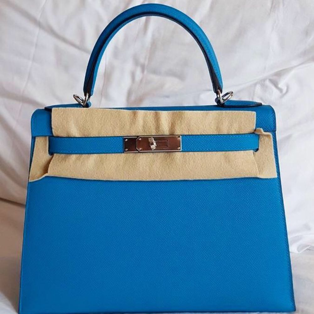 hermes kelly blue zanzibar