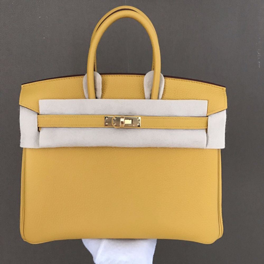 birkin 25 jaune ambre