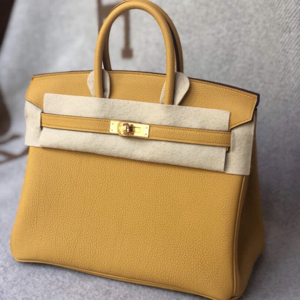 birkin 25 jaune ambre