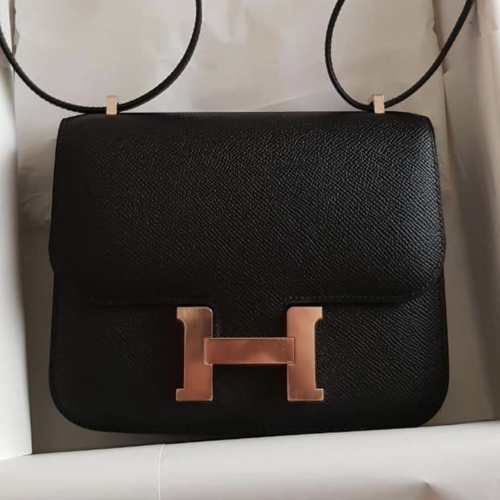 hermes constance rose gold