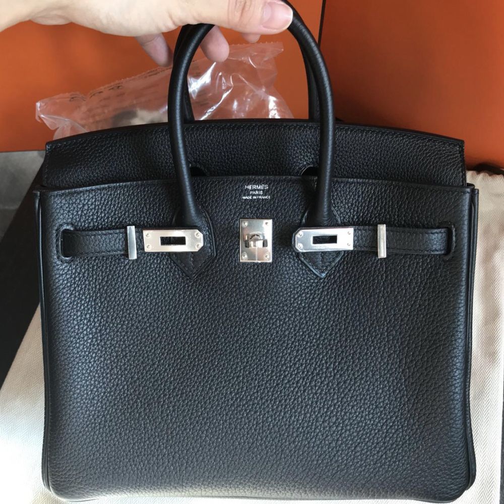 hermes birkin black 25