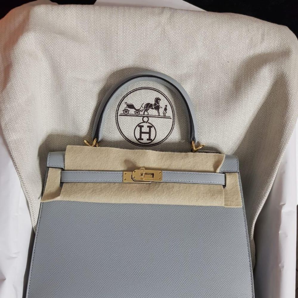 hermes kelly blue glacier