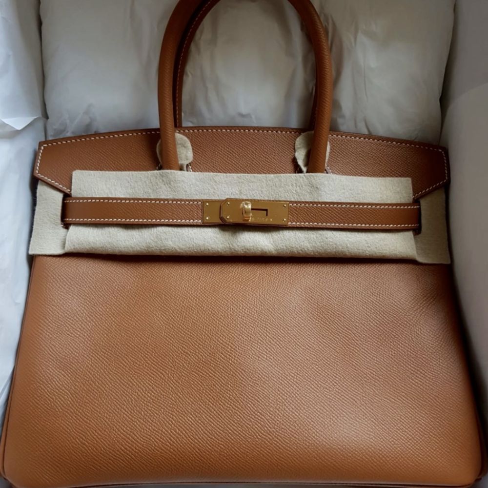 birkin 30 gold epsom